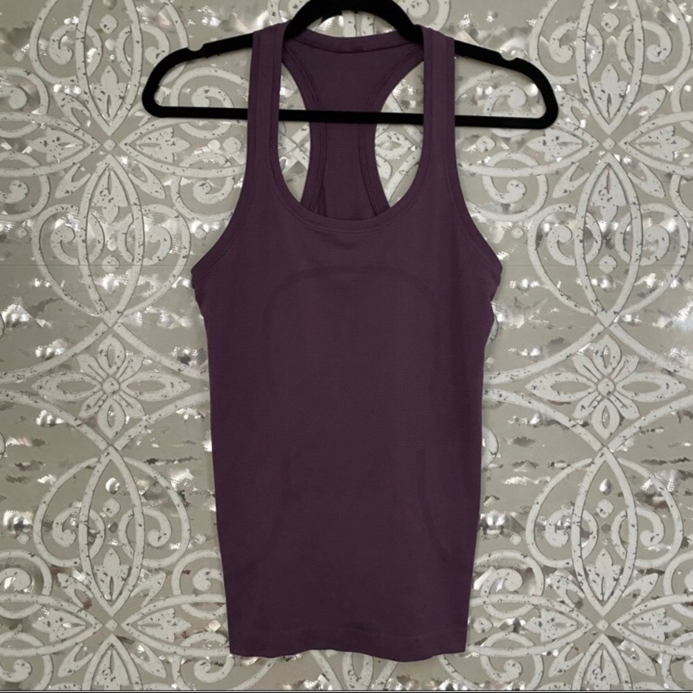 LULULEMON Dark purple swiftly tech tank size 4